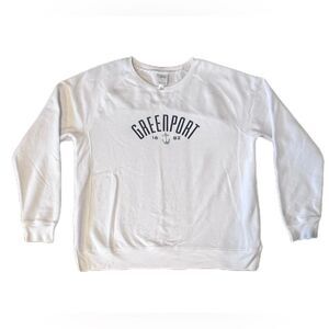 White Sweatshirt with Greenport New York
